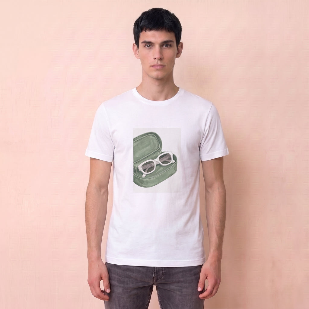 T-shirt lunettes et étui