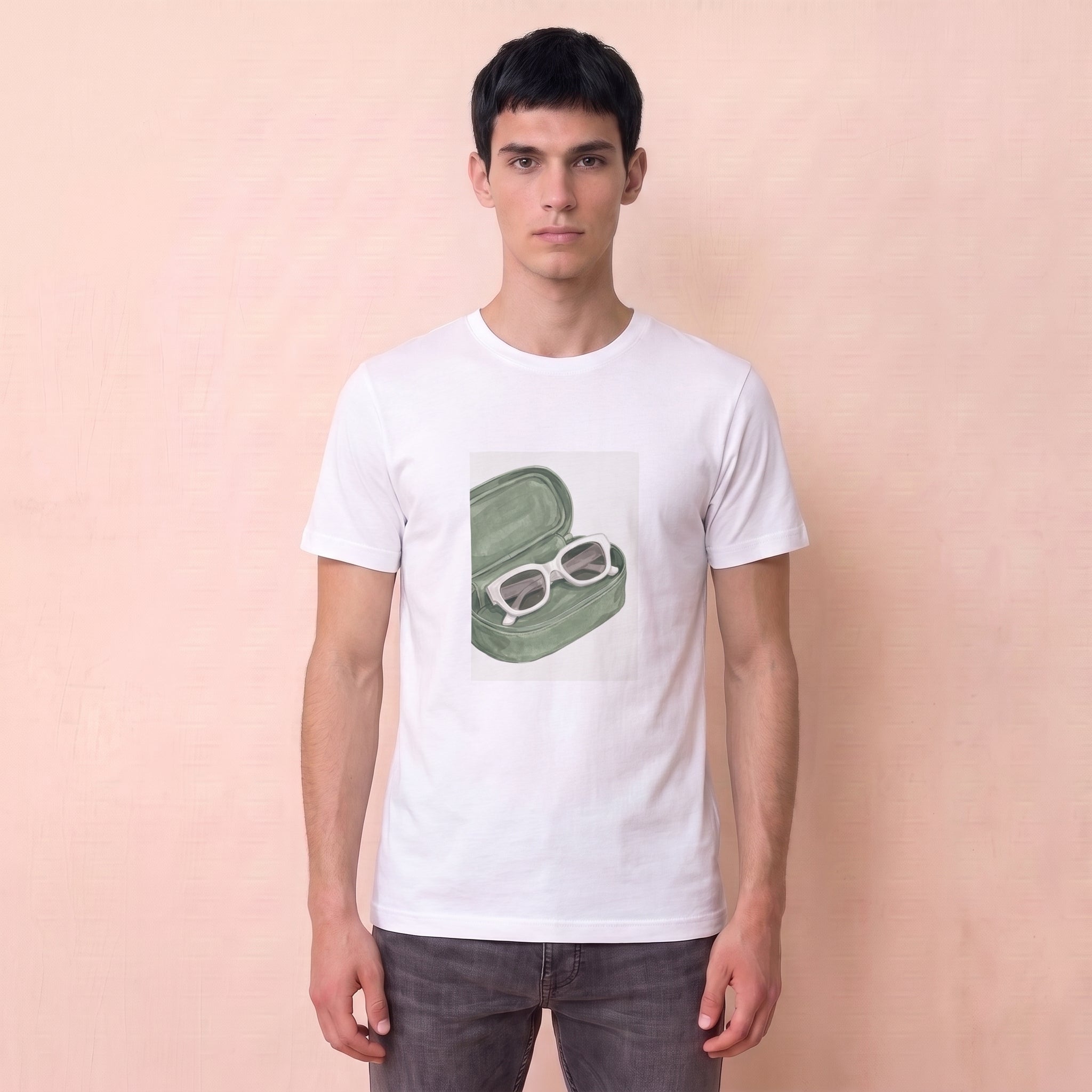 T-shirt lunettes et étui