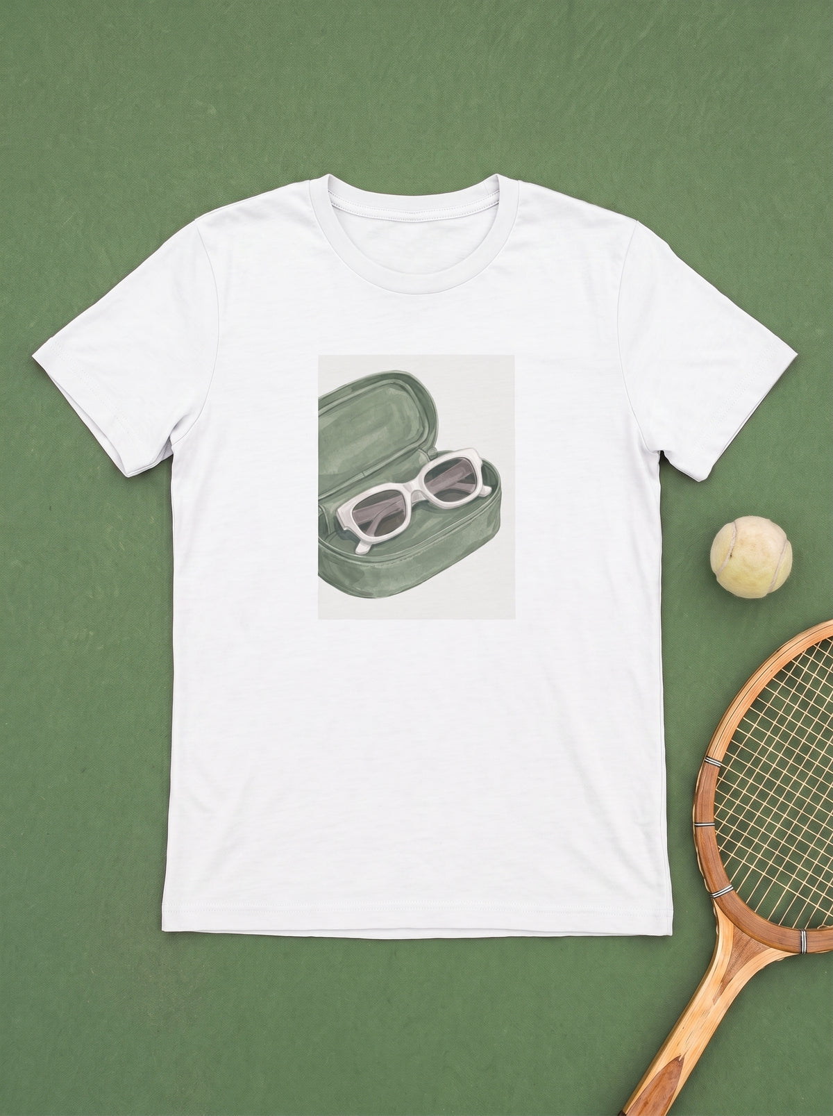 T-shirt lunettes et étui