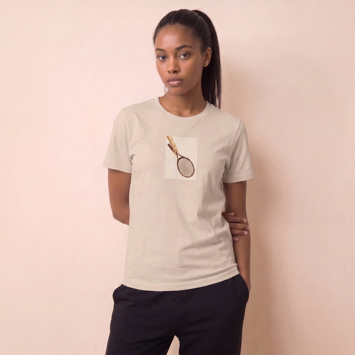 Holding the racket T-Shirt