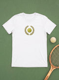 T-shirt balle de tennis couronne de laurier