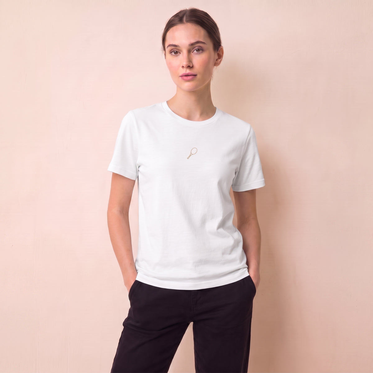 Line-art tennis racket T-Shirt