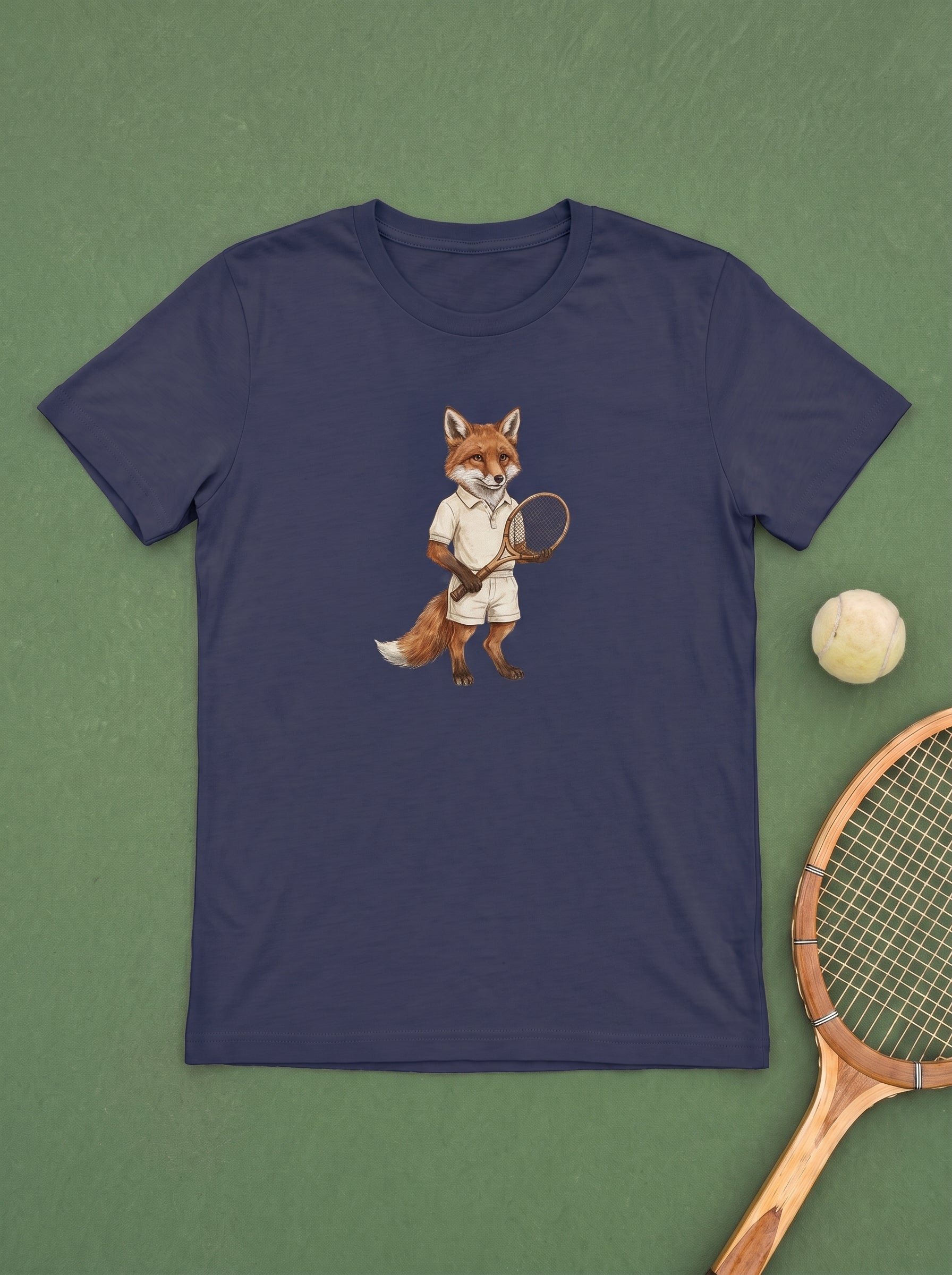 Navy Blue Capcoo Fox T-Shirt