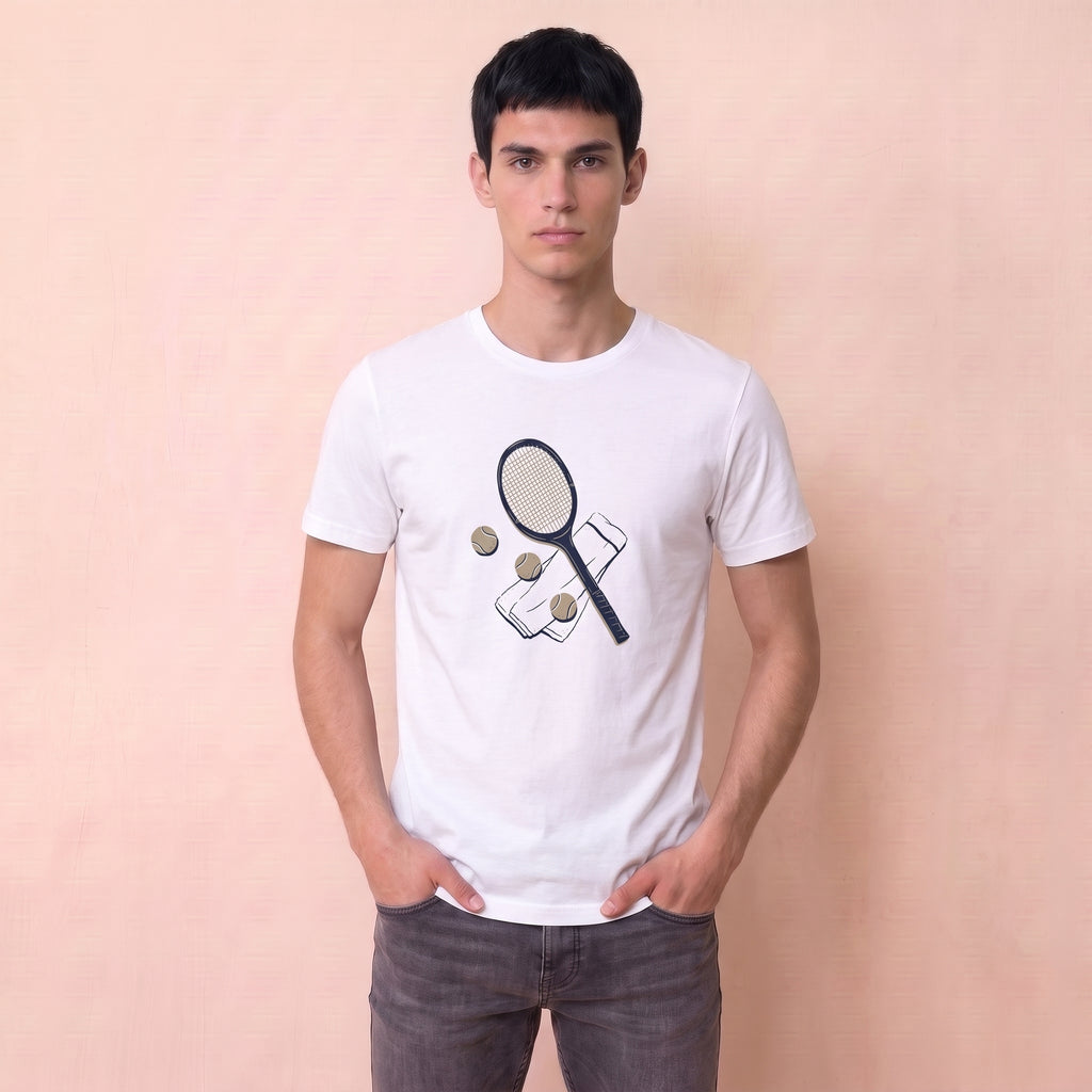 T-shirt Raquette & Serviette