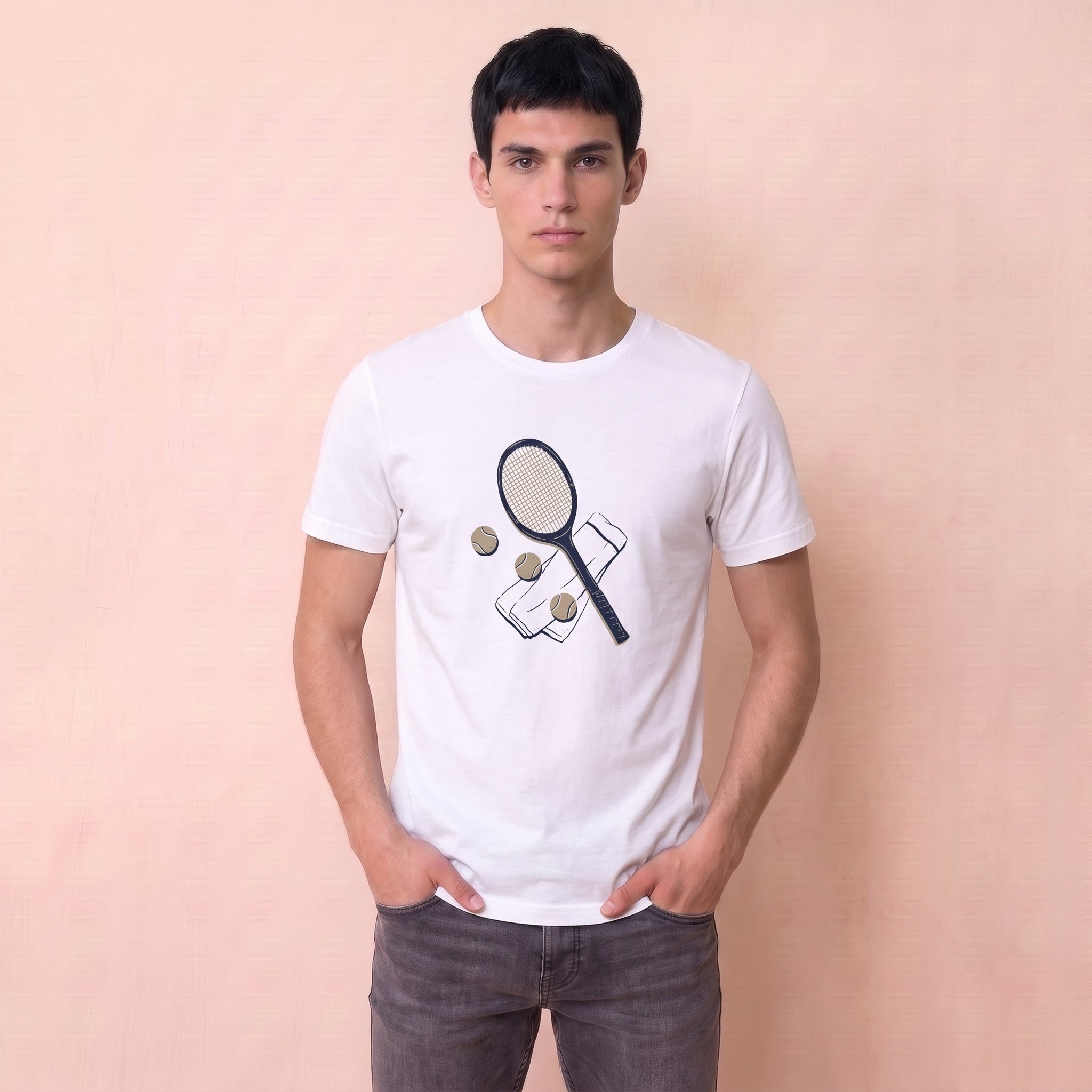 T-shirt Raquette & Serviette