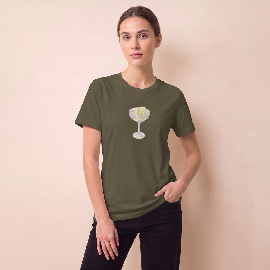 T-shirt Balle de tennis en verre