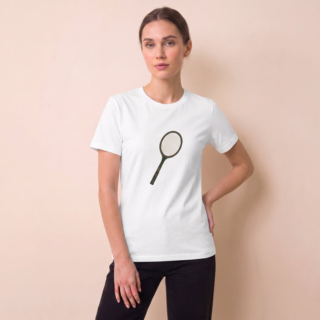 Vintage-Tennisschläger-T-Shirt