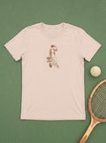 Frau & Tennisschläger T-Shirt