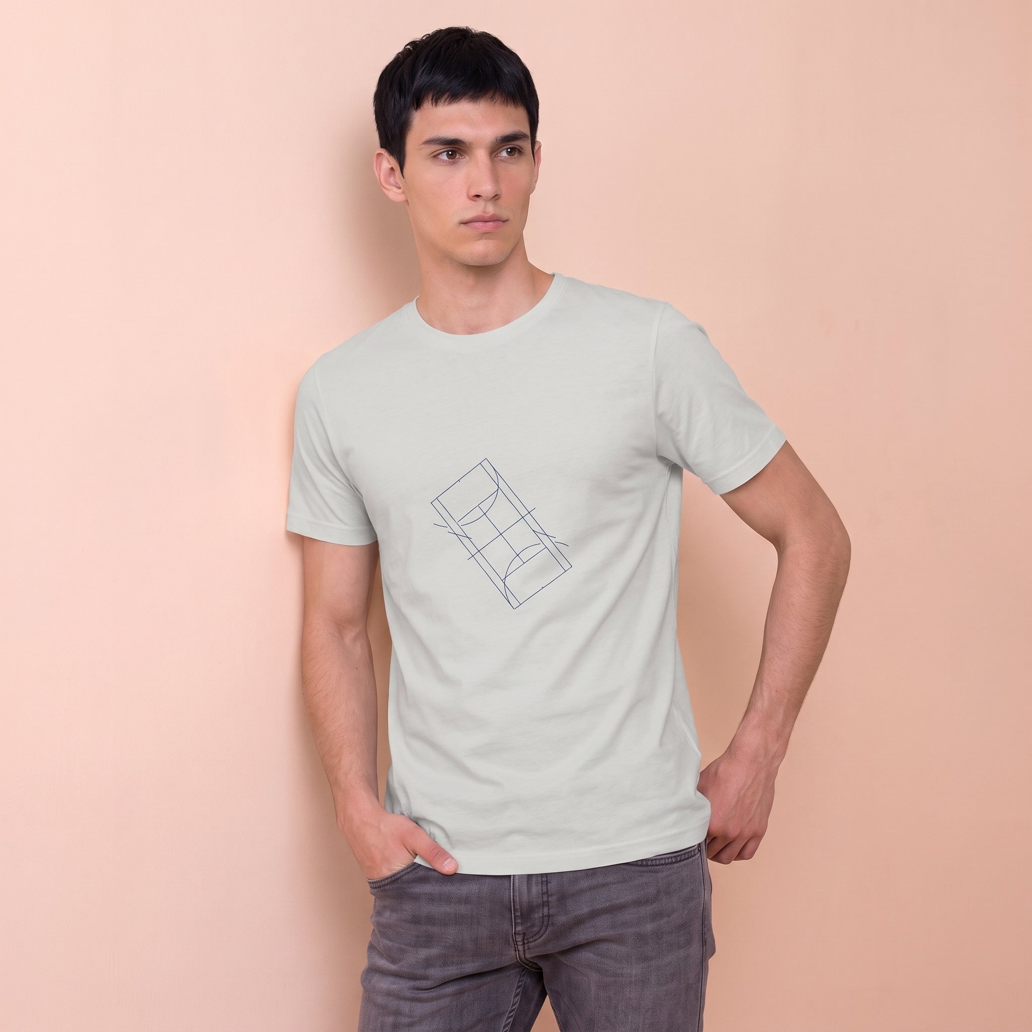 Tennis Court Illustration T-Shirt
